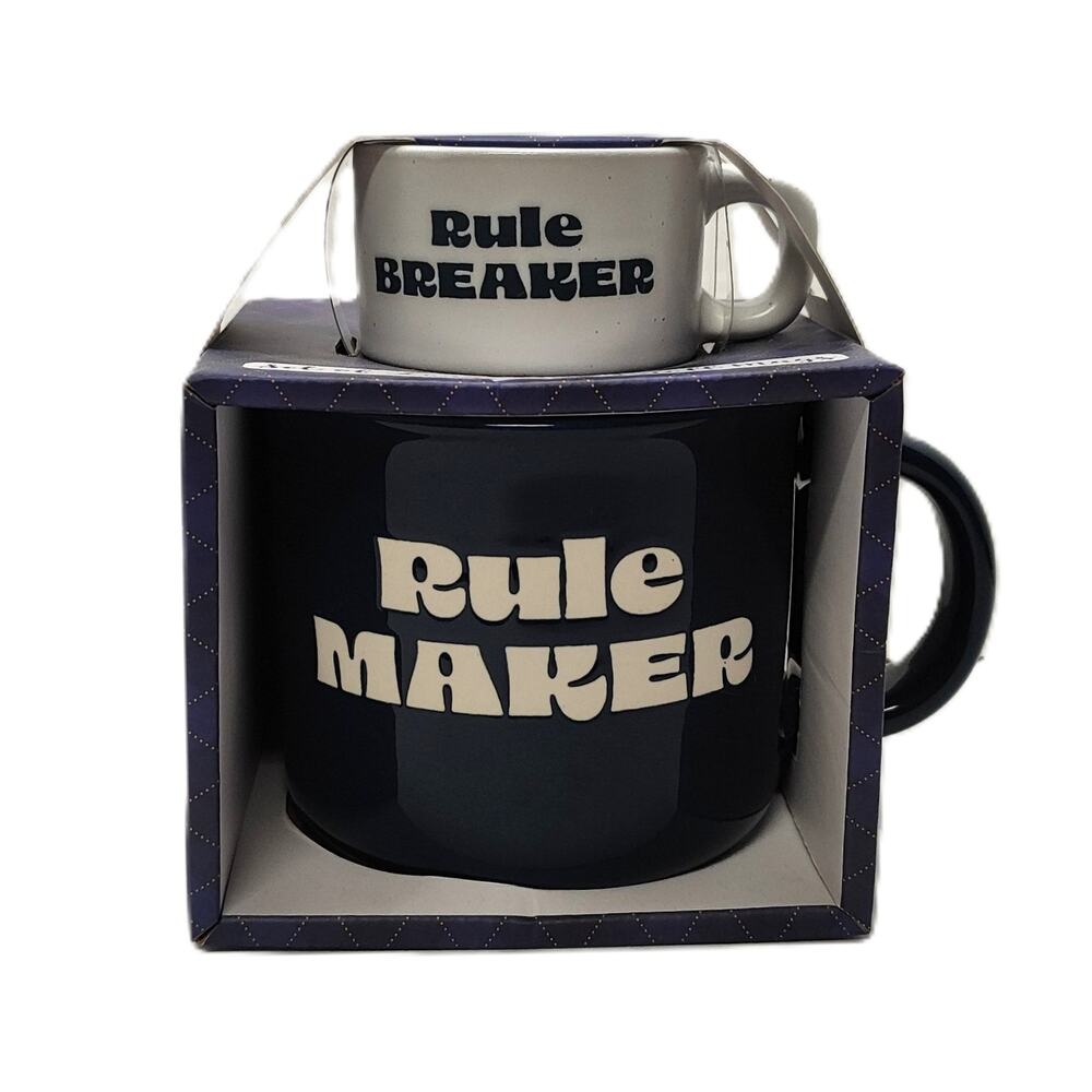 Rule Maker/Rule Breaker Mug Set - Juego De Tazas Para Crear/Romper Reglas